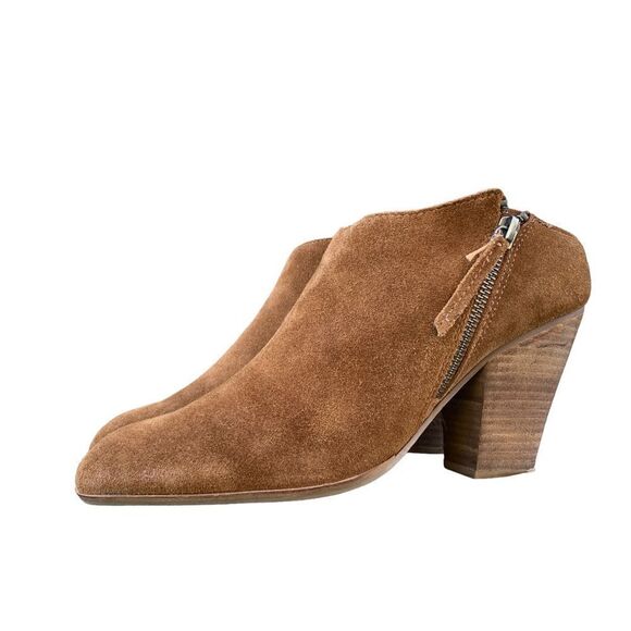 Dolce Vita Brown Suede Leather Ankle Booties Shoes Women’s size 11 boho Western - Picture 3 of 15